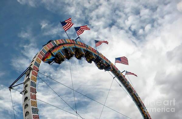 Rollercoaster Poster featuring the photograph Rollercoaster by Michelle Frizzell-Thompson