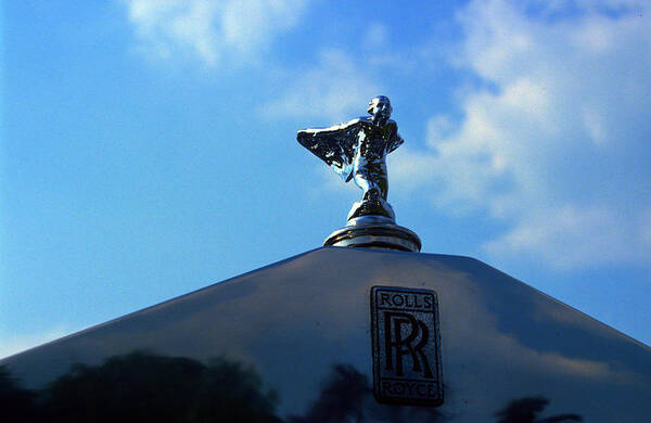 Rolls Poster featuring the photograph Rolls Royce Spirit of Ecstasy Bonnet Mascot by Gordon James
