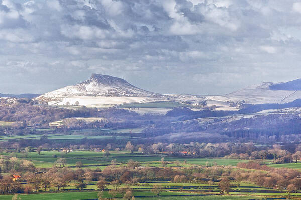 Landscape Poster featuring the photograph Roseberry Topping by Mark Egerton
