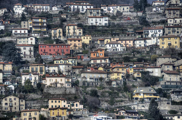 Italy Poster featuring the photograph Rows of Houses by Roni Chastain