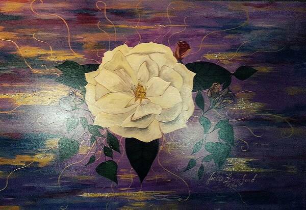 Flower Poster featuring the painting Royal Majestic Magnolia by Joetta Beauford