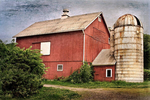 Red Barn Poster featuring the photograph Rustic Barn by Bill Wakeley