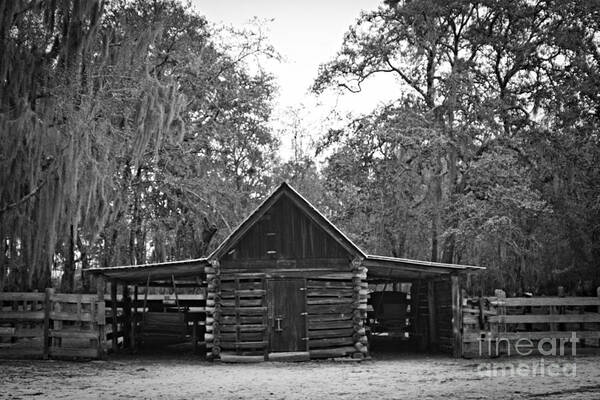 Corn Crib Poster featuring the photograph Rustic Corn Crib by Southern Photo