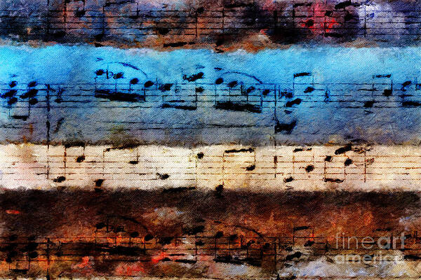 Music Poster featuring the digital art Rustic Rondo by Lon Chaffin