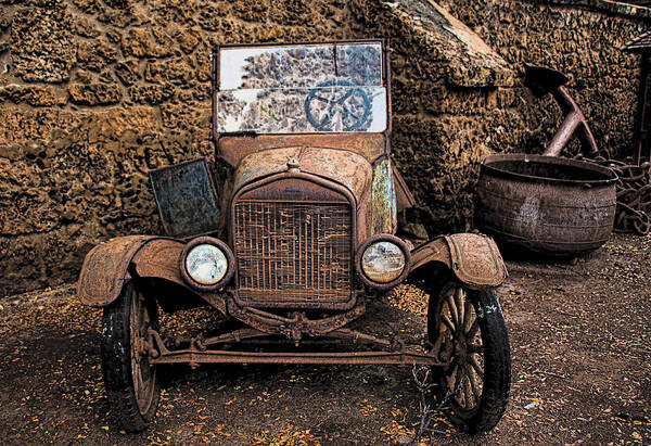 Ford Poster featuring the photograph Rusty Ol' Ford II by Kathleen Scanlan