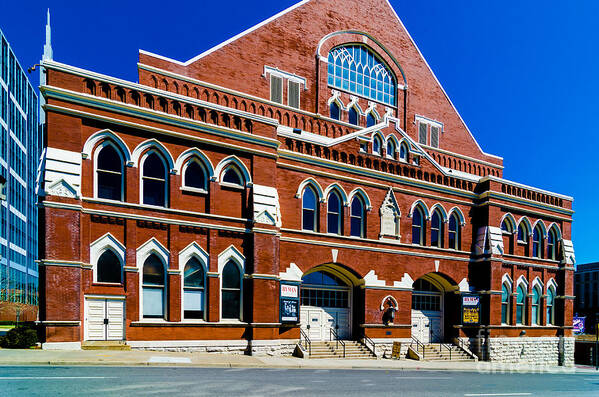 Ryman Poster featuring the photograph Ryman Auditorium by Danny Hooks