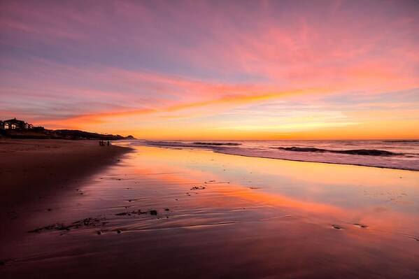 Oregon Coastal Sunset Poster featuring the photograph Sailor's Delight 0079 by Kristina Rinell