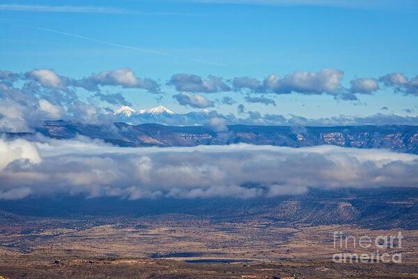 San Francisco Peaks Poster featuring the photograph San Francisco Peaks by Ron Chilston