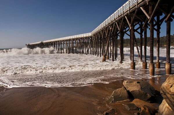Photography Poster featuring the photograph San Simeon Pier by Lee Kirchhevel