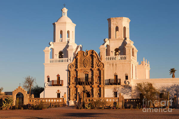 Clarence Holmes Poster featuring the photograph San Xavier del Bac Mission III by Clarence Holmes