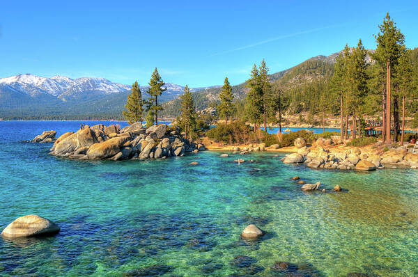Tranquility Poster featuring the photograph Sand Harbor State Park, Lake Tahoe by Www.35mmnegative.com