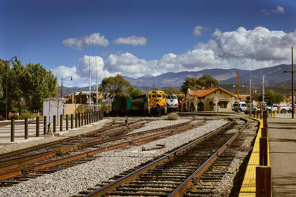 Train Poster featuring the photograph Santa Fe Rail Road by John Johnson