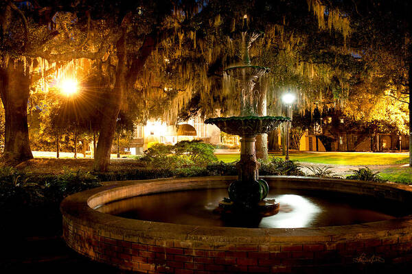 Savannah Poster featuring the photograph Savannah Romance by Renee Sullivan