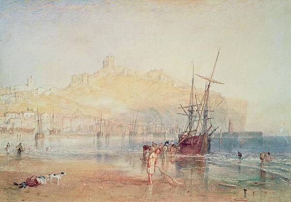 Turner Poster featuring the painting Scarborough, 1825 by Joseph Mallord William Turner