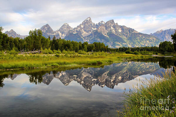 Schwabcher Landing Poster featuring the photograph Schwabacher Landing Grand Tetons by Teresa Zieba