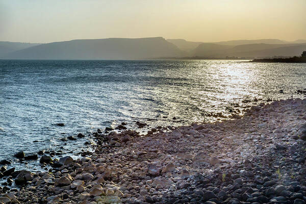 Bible Poster featuring the photograph Sea Of Galilee Capernaum From Saint by William Perry