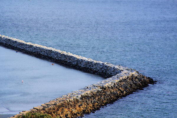 Sea Wall Poster featuring the photograph Sea wall by Viktor Savchenko