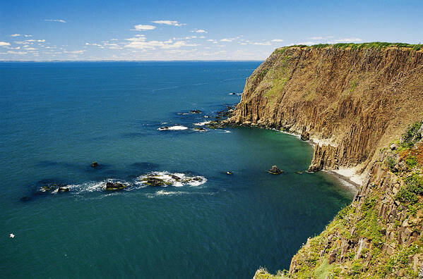 Nature Poster featuring the photograph Seacliffs, New Brunswick, Canada by Andrew J. Martinez