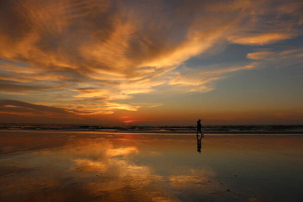 Sea Poster featuring the photograph Seaside Reflections by Christy Pooschke