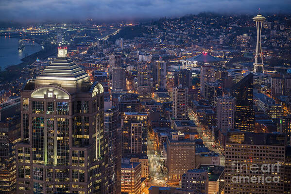 Seattle Poster featuring the photograph Seattle Urban Details by Mike Reid