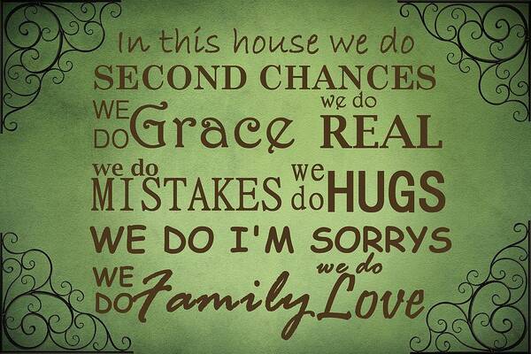 House Poster featuring the digital art Second Chances In This House by Movie Poster Prints