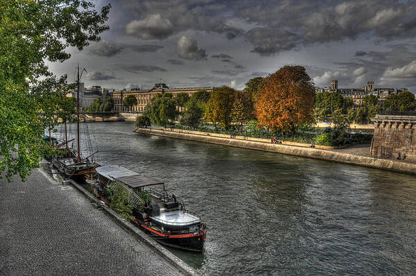 Paris Seine Poster featuring the photograph Seine Study Number One by Michael Kirk