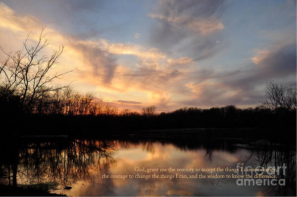 Serenity Prayer Poster featuring the photograph Serenity Prayer Quote by Cheryl McClure