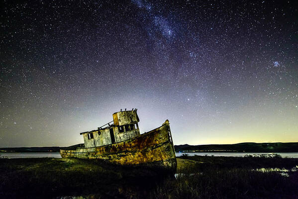 Pt Reyes Poster featuring the photograph Shipwreck by Mike Ronnebeck