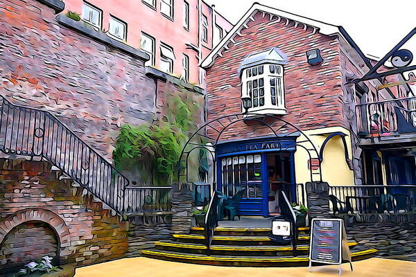 Shop Poster featuring the photograph Shopping in Derry by Norma Brock