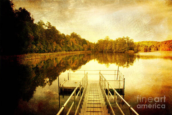 Pier Poster featuring the photograph Silence is Golden by A New Focus Photography