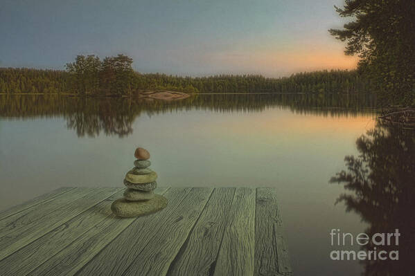 Art Poster featuring the photograph Silence of the wilderness by Veikko Suikkanen