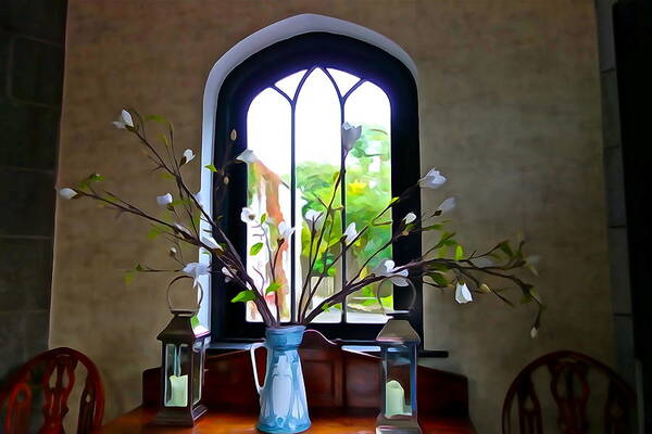 Window Poster featuring the photograph Simple Elegance by Norma Brock