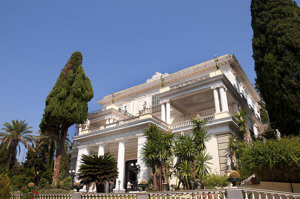 Corfu Poster featuring the photograph Sissy's Spectacular Palace by Brenda Kean