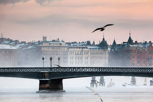 Sweden Poster featuring the photograph Skeppsholmsbron, Stockholm by Hannes Runelöf