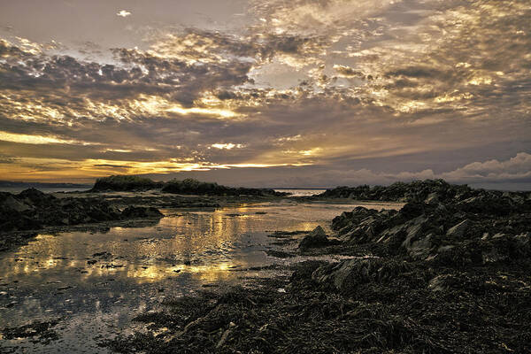 Skerries Sunset Poster featuring the photograph Skerries Sunset by Martina Fagan