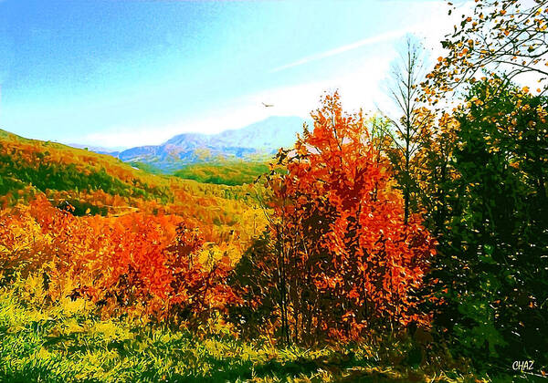 Appalachia Poster featuring the painting Smoky Mountain Autumn by CHAZ Daugherty