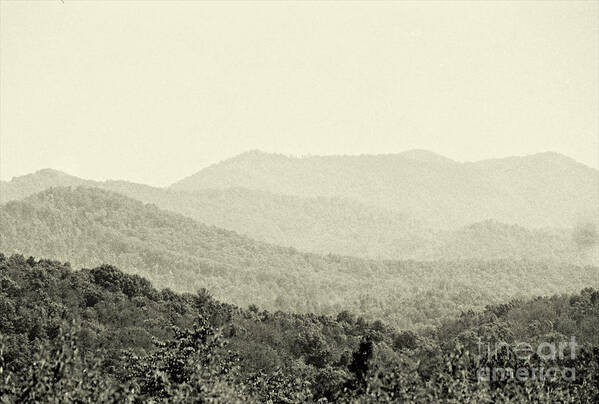 Smoky Mountain Range Poster featuring the photograph Smoky Mountain Range by Anita Lewis