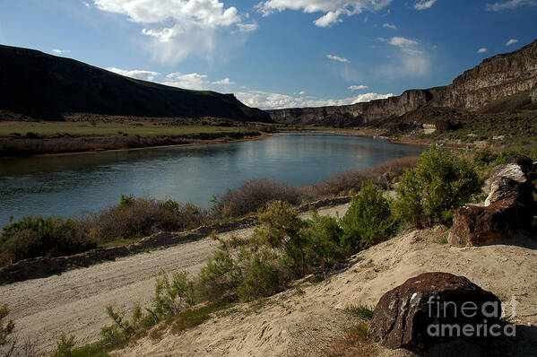 Snake River Poster featuring the photograph 715P Snake River Birds of Prey Area by NightVisions