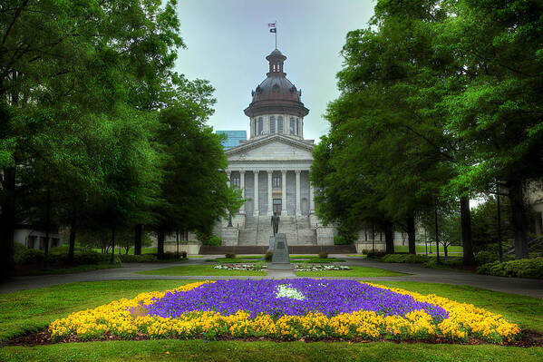 South Carolina Poster featuring the photograph South Carolina State House by Michael Eingle