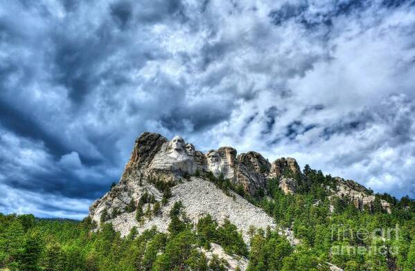Mt Rushmore Poster featuring the photograph South Dakota Rocks by Mel Steinhauer