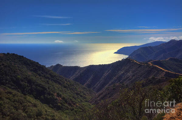 Catalina Poster featuring the photograph Southwest View of Catalina Island by Eddie Yerkish