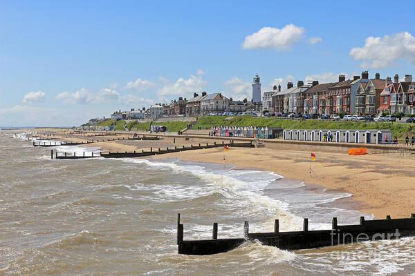  Poster featuring the photograph Southwold Beach 2 by Julia Gavin