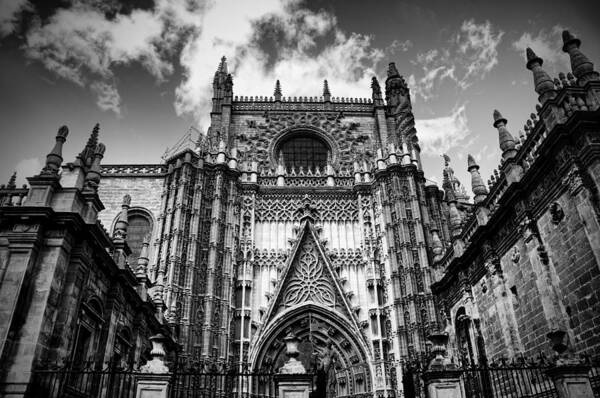 Spain Poster featuring the digital art Spanish cathedral by Alicia Claire Portraiture