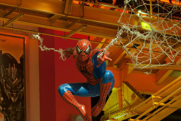 Christmas In Nyc Poster featuring the photograph Spider Man by Paul Mangold