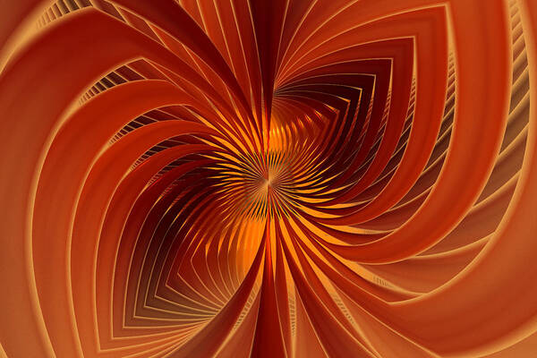 Abstract Poster featuring the digital art Spin Cycle by Phil Clark
