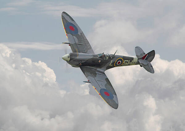 Aircraft Poster featuring the digital art Spitfire - Elegant Icon by Pat Speirs