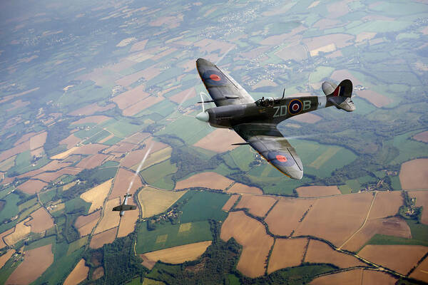 Spitfire Poster featuring the photograph Spitfire victory by Gary Eason