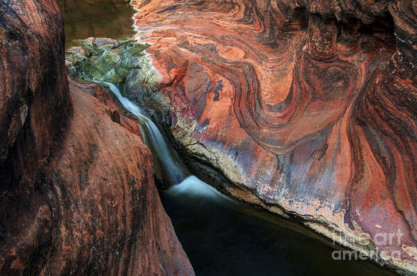 Waterfall Poster featuring the photograph Splendor On Quail Creek by Bob Christopher