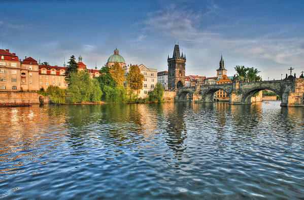 St. Charles Bridge Poster featuring the photograph St Charles Bridge Prague by John Magyar Photography