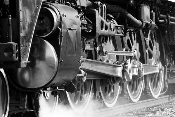 Trains Poster featuring the photograph Steam Engine 3985 by John Freidenberg